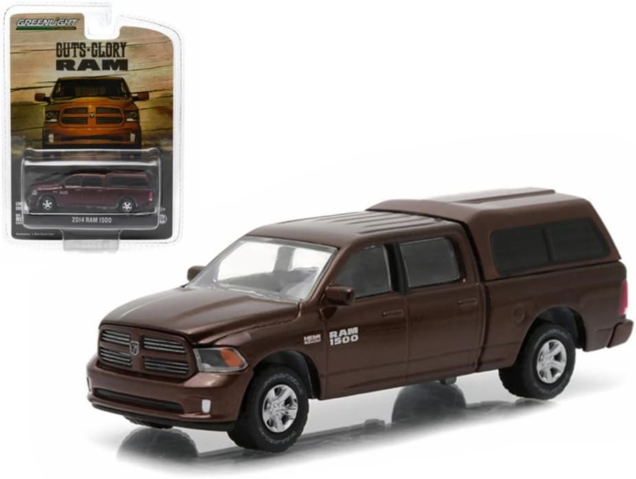 2014 RAM 1500 Hobby Exclusivev Work Truck with Camper Shell Greenlight Collectibles 2015 1:64 Scale Limited Editon Die-Cast Vehicle