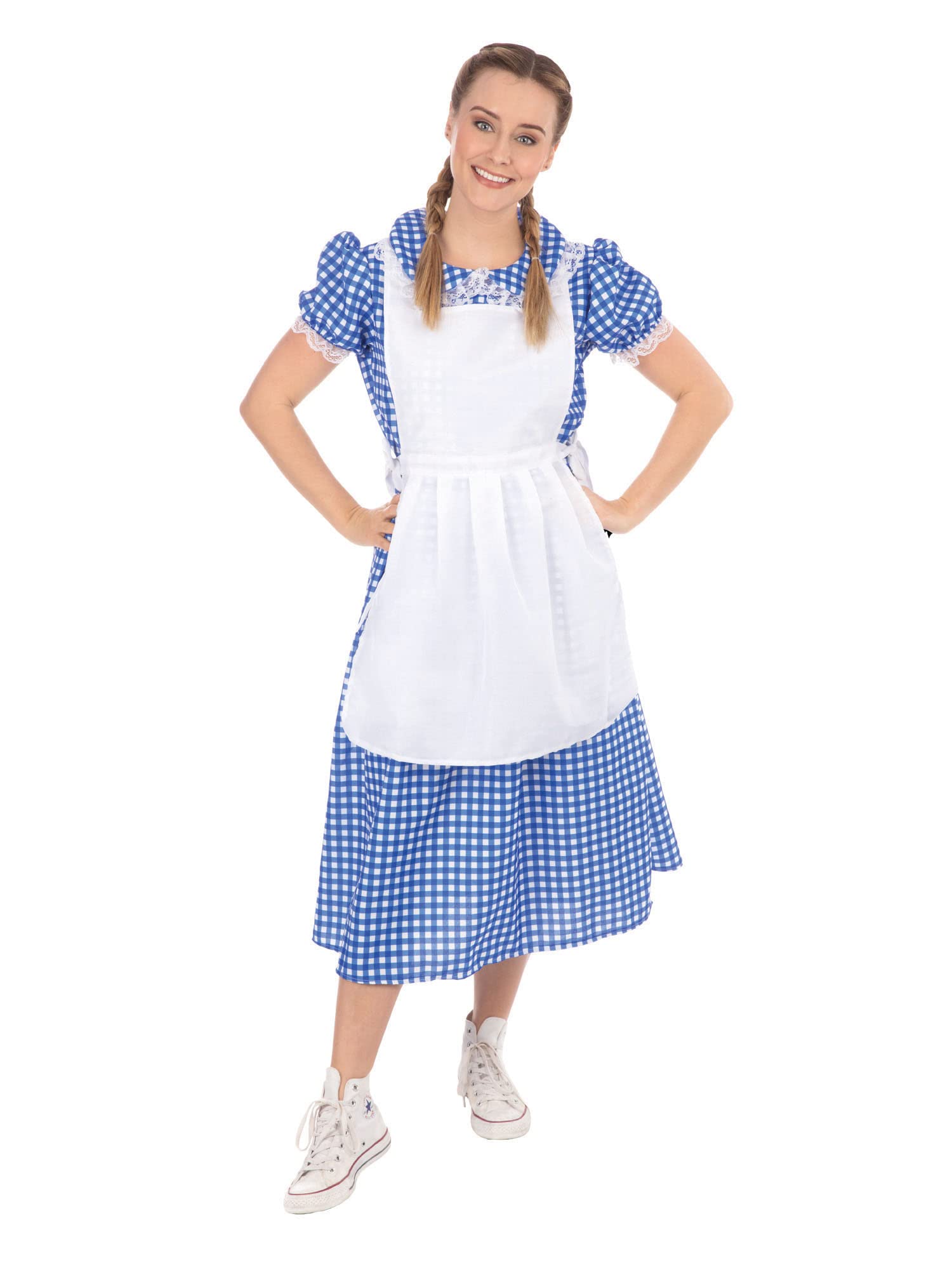 Rubies Blue & White Country Girl Costume for Kids, Small (1 Set) - Adorable Design, Perfect for Dress Up, Parties, Halloween, World Book Day, Film and TV Halloween Halloween