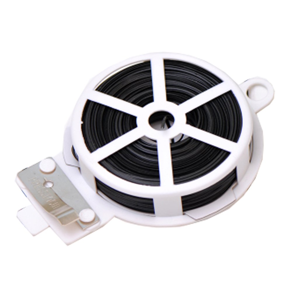 HLHome 50m Versatile Metal Cable Ties Line Device Home Kitchen Cable Ties Food Bag Sealing Cable Tear Strip Cable Tie Tie The Rope (1pcs, Black)