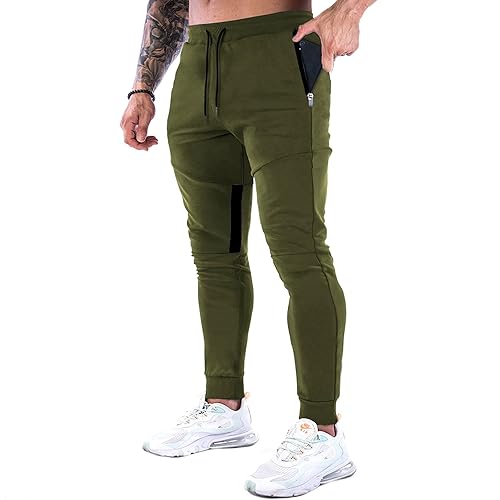 GANSANRO Mens Joggers Sweatpants Slim Fit Mens Athletic Jogger