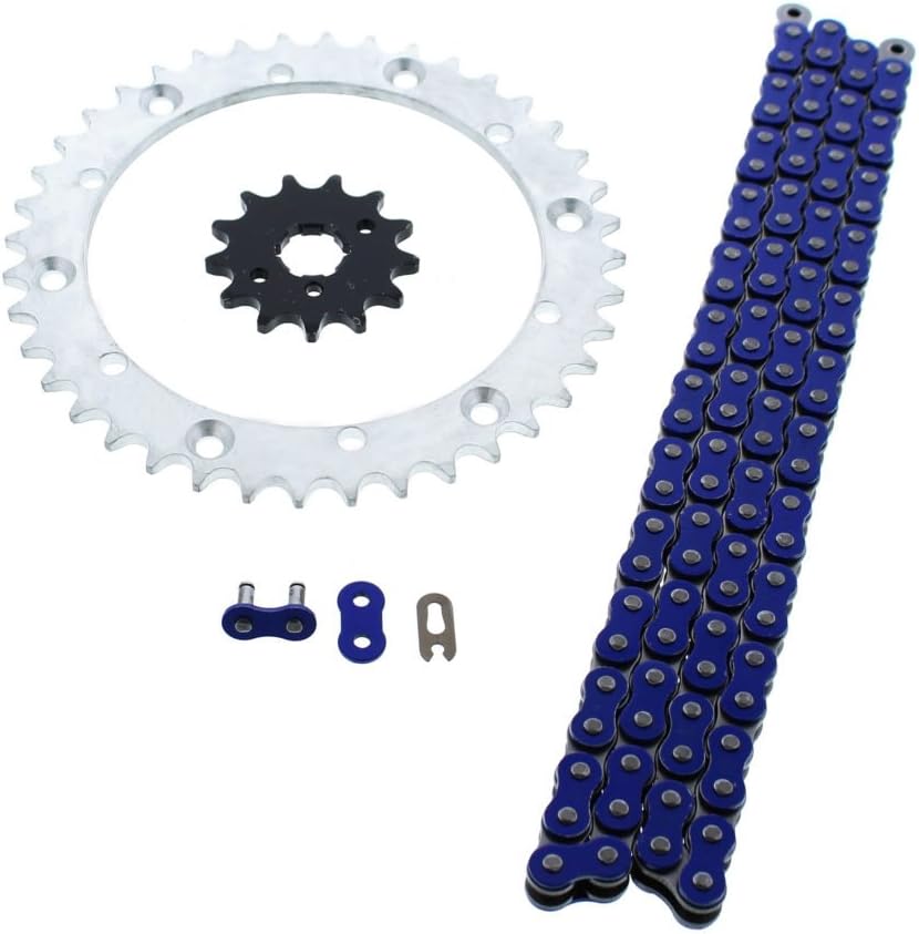 Blue Non-O Ring Chain & Sprocket for 88-06 Yamaha 200 Blaster YFS200 13/40 92L