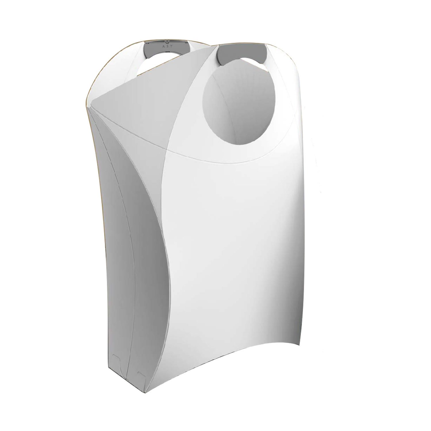 Laundry Hamper Origami Bag White