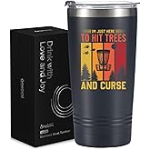 Onebttl Disc Golf Accessories, 20oz Travel Insulated Tumbler with Straw, Brush, and Lid