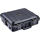 Lykus HC-4110 Waterproof Hard Case with Foam, Interior Size 16.1x14.2x5.1 inch, Suitable for laptop, camera, game console, electronics, and more