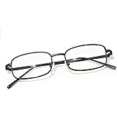 Chicid Fashion Blue Light Glasses for Women, Blocking Eyewear Y2k Office-Siren Aesthetic Rectangle Glasses Metal Frame