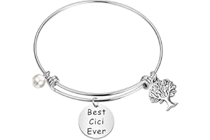 CENWA Cici Gift Best Cici Ever Bracelet Gifts for Cici Grandma Birthday Present