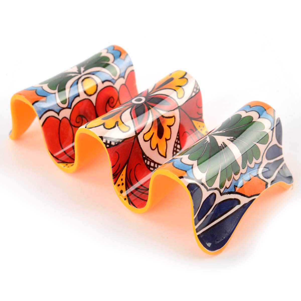 Prepara Multiple Taco Holder, Yellow, Holds 3 Tacos (Pack of 6) Image