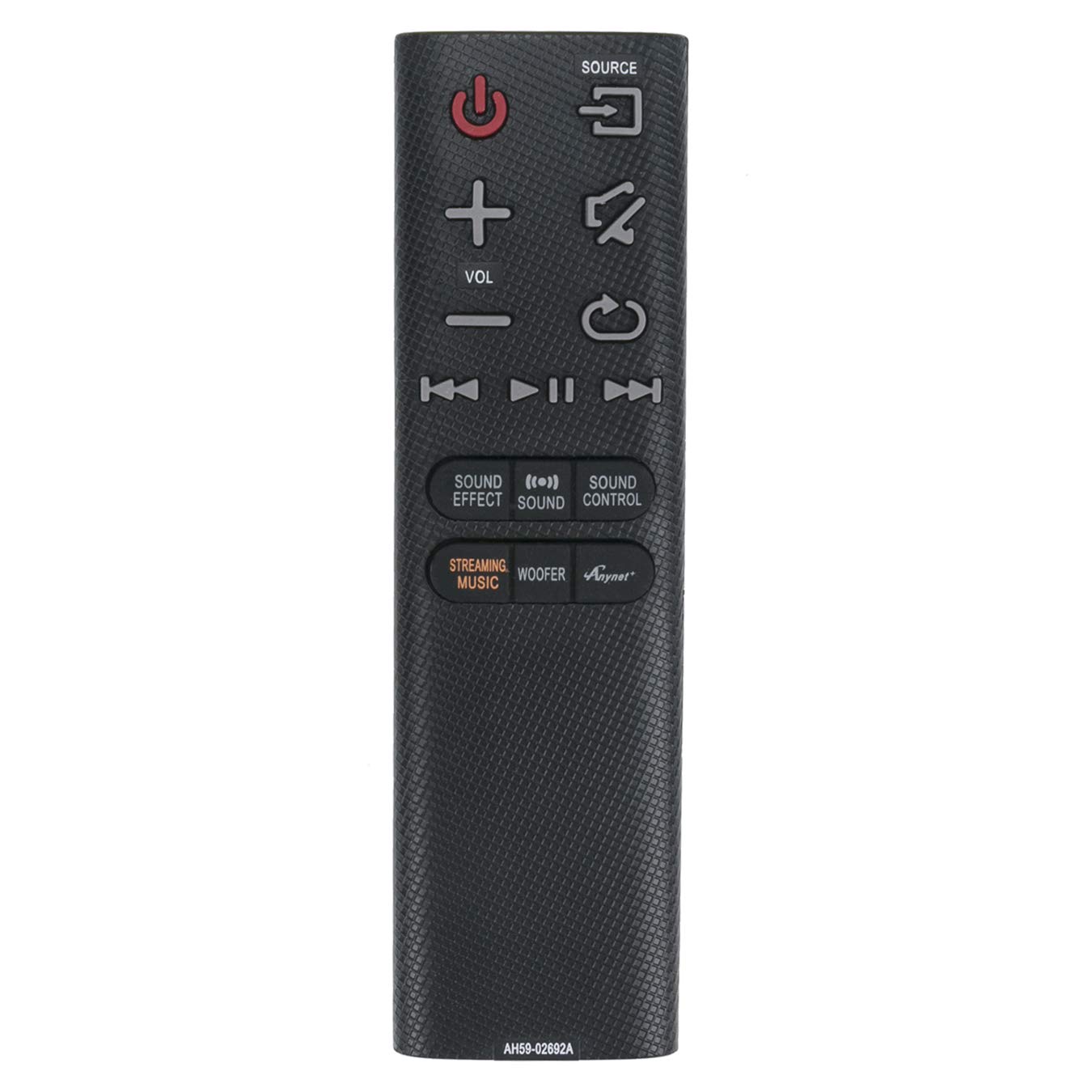 VINABTY Replacement AH59-02692A Remote Control Fit for SAMSUNG Audio Soundbar Speaker System HW-J650 HW-J651 HW-J6500 HW-J6501 HW-J6502 HW-J6510 HW-J6511 HW-J6512 HW-J6500R HW-J6501R HW-K651 HW-K650