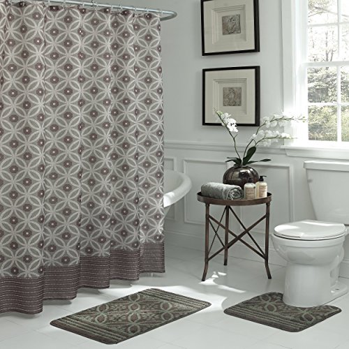 Bath fusion hartford geometric 15-piece bath set, choco…