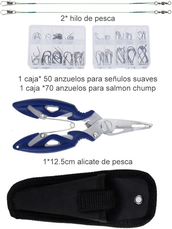 Zacro 241pcs Señuelos de Pesca, Caja de Anzuelos: Amazon.es: Deportes y aire libre