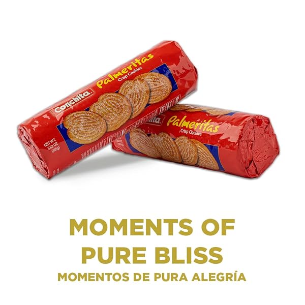 CONCHITA PALMERITAS PALM COOKIES – ELEGANT FLAKY SNACK, DESSERT, OR BREAKFAST FOOD – 5.82 OZ (PACK OF 1)