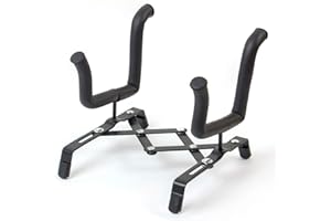 KMSIE lotmusic Ukulele Violin Stand Holder Foldable for Soprano Concert Tenor Ukelele 4/4 3/4 2/4 1/4 Violin Metal Black From Kmise