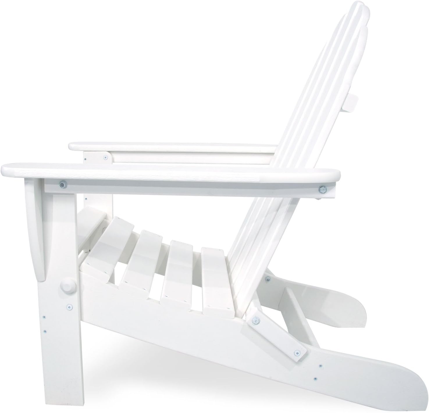 POLYWOOD AD5030WH Classic Folding Adirondack Chair, 35.00" x 29" x 35.00", White : Adirondack Chairs : Garden & Outdoor