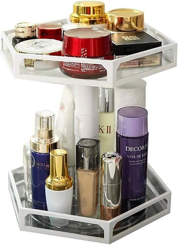Cosmetics Box Makeup Storage Organizer, Rotating Makeup Organizer 360