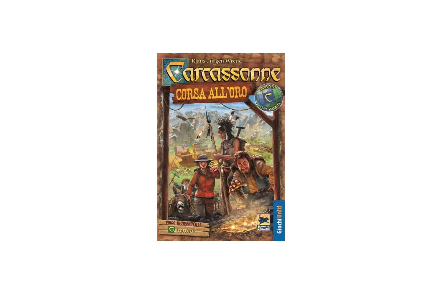Giochi Uniti Carcassonne Board Game Corsa All'Oro multicolour