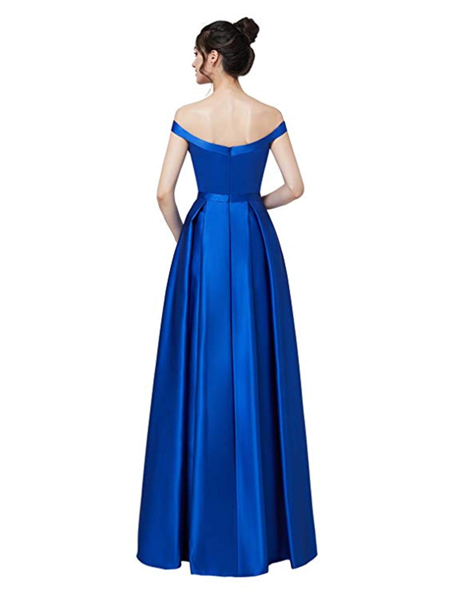 Ruiyuhong Off The Shoulder Evening Gowns Teal Elegant Evening Dresses