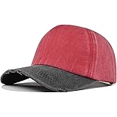 YeeHeen Baseball Cap for Women Men Washed Plain Hats Adjustable Sun Hat