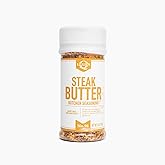 Lillie’s Q - Steak Butter Seasoning, All-In-One Steak Seasoning with Butter, Garlic, Salt & Black Pepper, Perfect for Red Meats (6 oz)