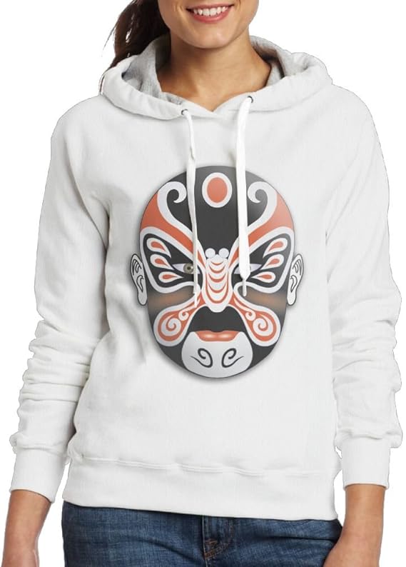 Amazon Co Jp パーカー スウェット 女の子 大人 京劇 役者 中国 北京 オペラ 長袖 ストリート 面白い White 服 ファッション小物