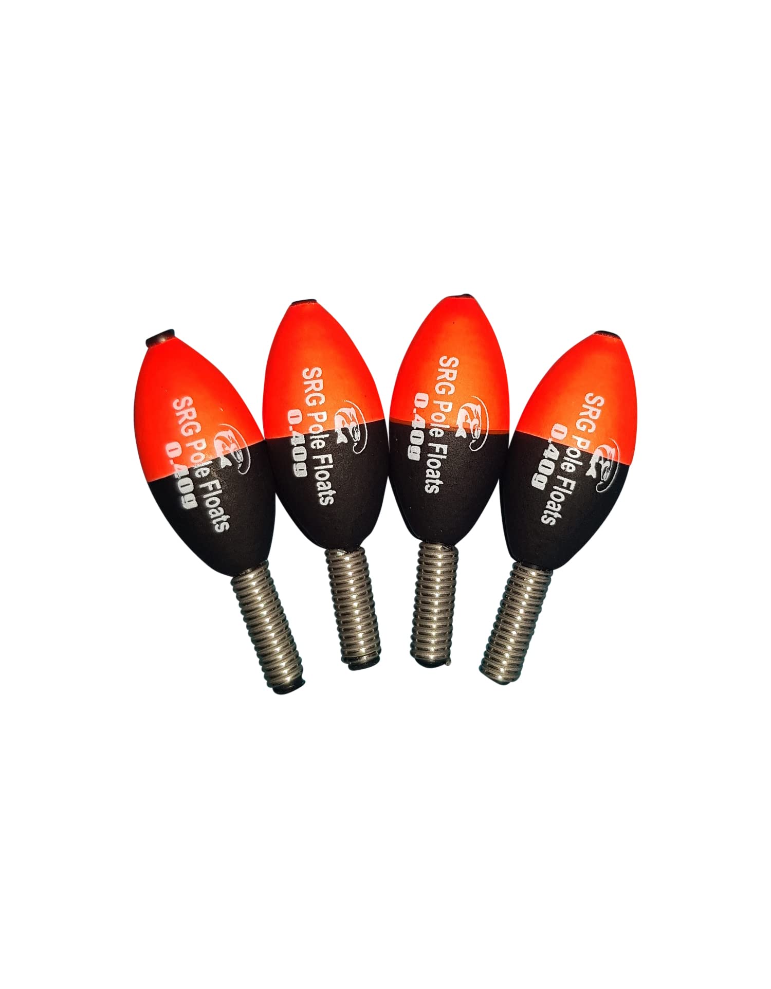 SRG Pole Floats Jigger Floats Pack of 4 (4 x 0.4g Red Tip)