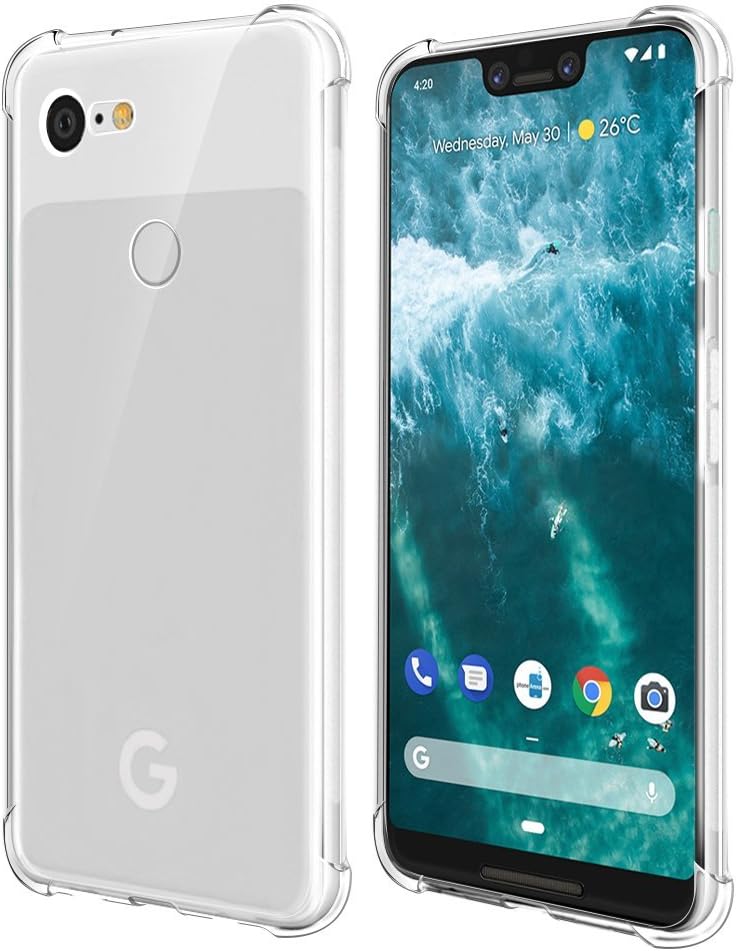 Qoosea Compatible with Google Pixel 3XL Case Cover Clear