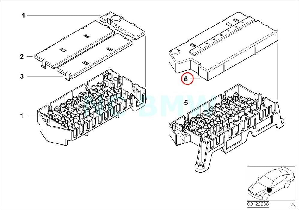 BMW Genuine Fuse Box Cover Automotive