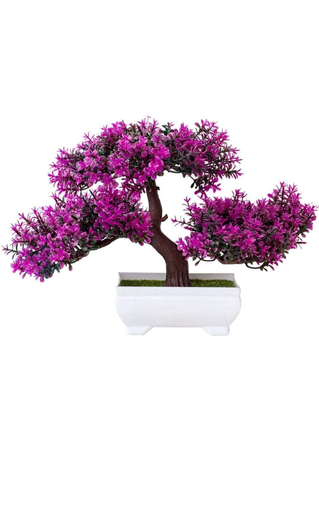 Artificial Plants Flowers BONSAI TREE Succulent Decoration ECO FRIENDLY Plastic Small Ornament REAL LOOK Bedroom Bathroom Kitchen Desk window Sill Pots decoration (Red Lotus)