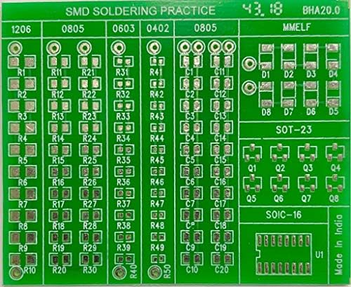 PHOTONIX DIGITAL SOLUTIONS SMD Practice Board Kit Soldering DIY Kit (BHA 2.0)