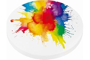 Generic 30 Sheets Cotton Watercolor Paper Round 140lb/300 GSM Cold Press Water Coloring Paint Paper for Art Painting Watercol