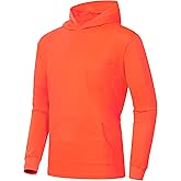ProtectX Hi Vis Hoodie with Pockets, Long Sleeve High Visibility Hoodie, Quick Dry Safety Shirts with Hood for Men Women