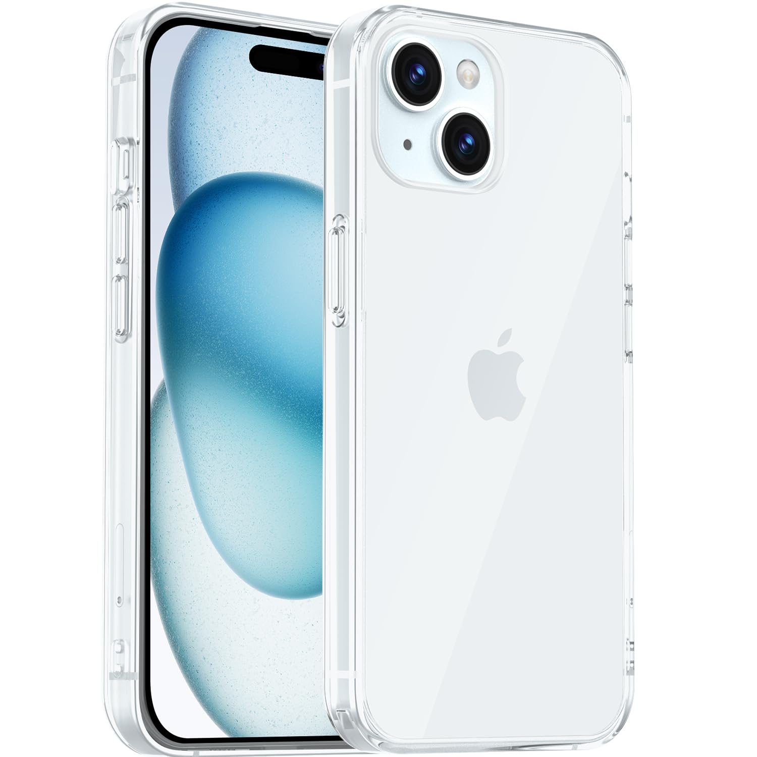 Photo 1 of  3 M HATINGTOY Case for iPhone 15 Case Non-Yellowing Full Body Screen Camera Shockproof Phone Bumper Cover, 6.1 Inch Phone Case Anti-Scratch Super Thin Lightweight Clear