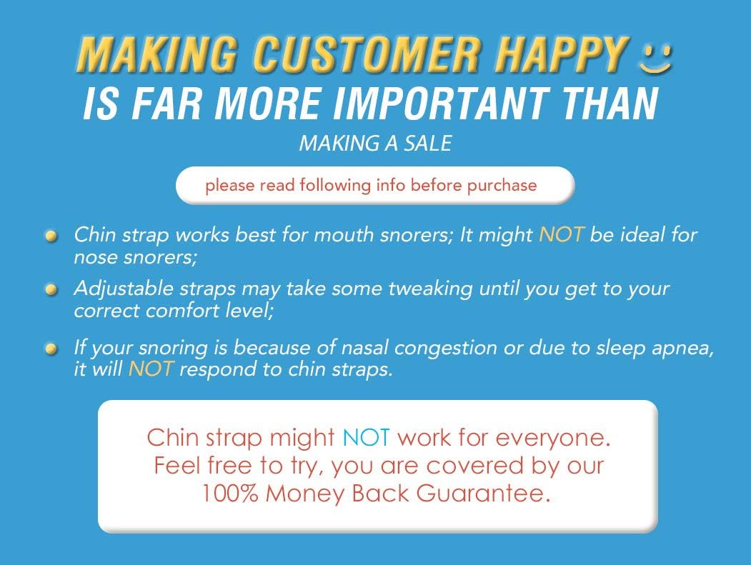 Anti Snoring Chin Strap - Most Effective Snoring Solution and Anti Snoring Devices - Snoring Chin Strap - Stop Snoring Sleep Aid for Men and Women [Upgraded Version]: Health & Personal Care