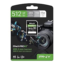 PNY 512GB EliteX-PRO60 UHS-II SDXC Memory Card