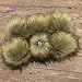 Furryvalley Faux Fur Pompom 6pcs DIY Crafts Fluffy Balls for Hat Shoes Scarves with Snap Fastener Removable Knitting Hat Horse Riding Hat Silk Accessories 6 Inch Extra Large(Brown)