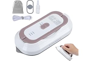 Biupky Travel Iron, Mini Dry Iron for Clothes with Global Voltage 100-240V, 300W Fast Heat Up in 60s, Ceramic Non-Stick Solep