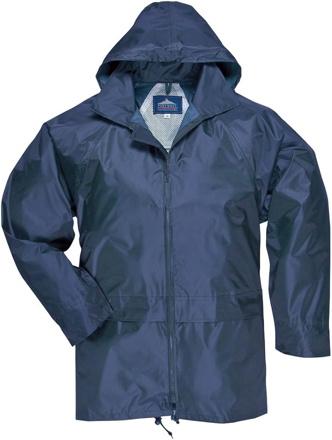 Amazon.com: Portwest S440 Large Navy Classic Rain Jacket: Clothing