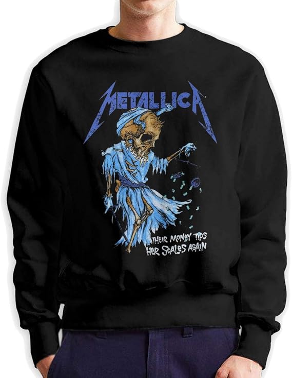 Amazon Co Jp メタリカ Metallica スウェット インナーシャツ Uネック パーカー アウトドア ファッション メンズ トップス 服 ファッション小物