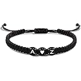 Initial Bracelets for Women Men's Bracelets Gifts for Girlfriend Boyfriend Letter Bracelets I Love You Gifts for Her Him Best Friend Birthday Gift Christmas Jewelry
