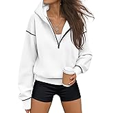 Trendy Queen Half Zip Pullover Cropped Hoodies for Women Y2k Cute Sweatshirts Jackets Spring Fashion 2026 Outfits Clothing