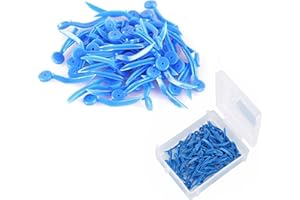 WINDPLUSYA Windplus Dental Wedges, 400pcs Dental Plastic Wedge Disposable Fixing Wedge with Hole, Dental Sectional Matrix Wedges, Dental Add-on Wedges, Teeth Interproximal Wedges. (Blue XS)