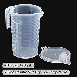 PATIKIL Graduated Beaker, 1000ml PP Plastic Liquid