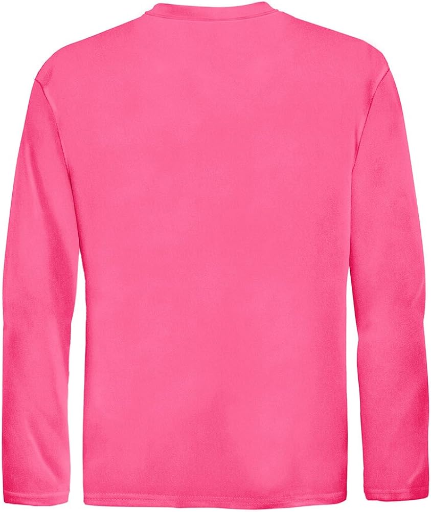 DRI-Equip Youth Long Sleeve Moisture Wicking Athletic Shirts. Youth Sizes XS-XL: Clothing