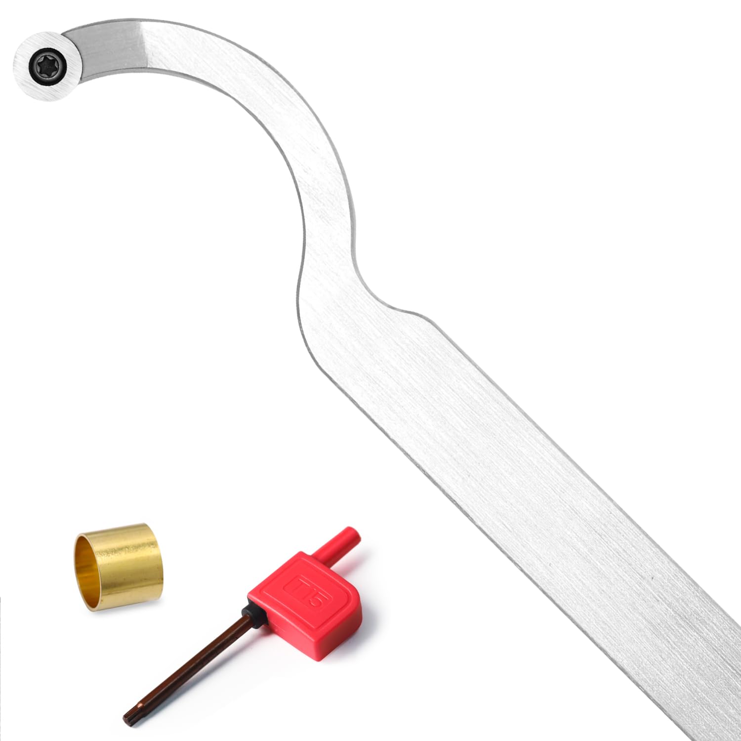 Swan Hollower 10 Inches Wood Turning Tool Carbide Tipped Lathe Chisel Tool Bar with Ci3 12mm Round Carbide Insert Cutter for Wood Hobbyist or DIY or Carpenter, Handle not Include