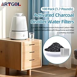 100 Pack (1.7 Pounds) Activated Charcoal Distiller
