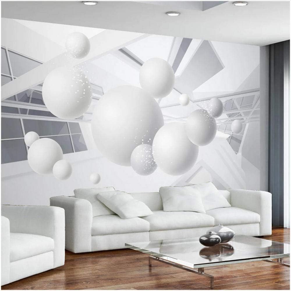 Amazon Co Jp 壁飾り画 カスタム写真の壁紙現代3d立体視サークルボールスペース壁画壁紙リビングルーム 150x1cm ホーム キッチン