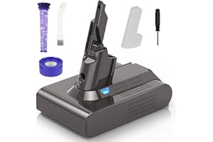 CHANJOYH V7 Battery Replacement for Dyson - 21.6V 6000mAh Lithium-ion Battery for SV11 V7 Motorhead Animal Extra Mattress Absolute Trigger Allergy Cordless Vacuum Cleaners, Filters Included