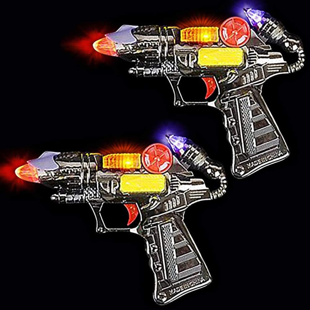 ArtCreativity Ranger Hand-Gun Toy Set with Flashing Lights & Sounds, 2 Cool Futuristic Handguns, Pretend Play Toy Gun, Great Party Favor, Gift for Boys and Girls, Batteries Included- Colors May Vary: Toys & Games