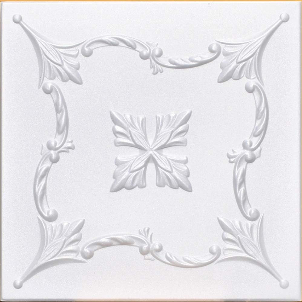 Amazon Com White Styrofoam Decorative Ceiling Tile Saratov
