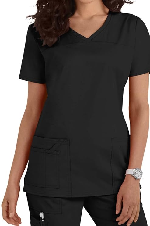 Damen Uniformen Schlupfkasack Gute Qualität V-Neck Top [ 12 Farben ][ XXS- 5 XL