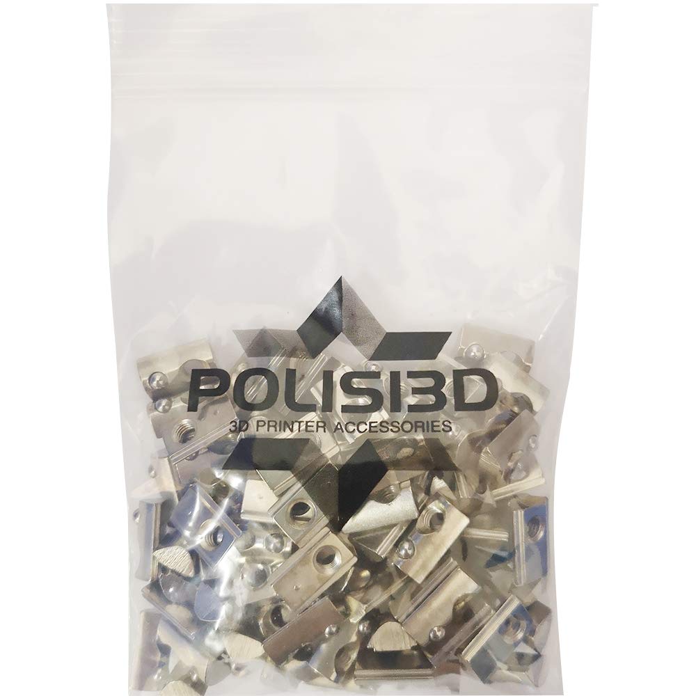 100-Pack 2020 2040 2060 Roll in Spring Loaded T Nut M5 for 20x20 20 Series Aluminum Extrusions 6mm Slot Aluminum Profile Accessories (m5) - Image 5